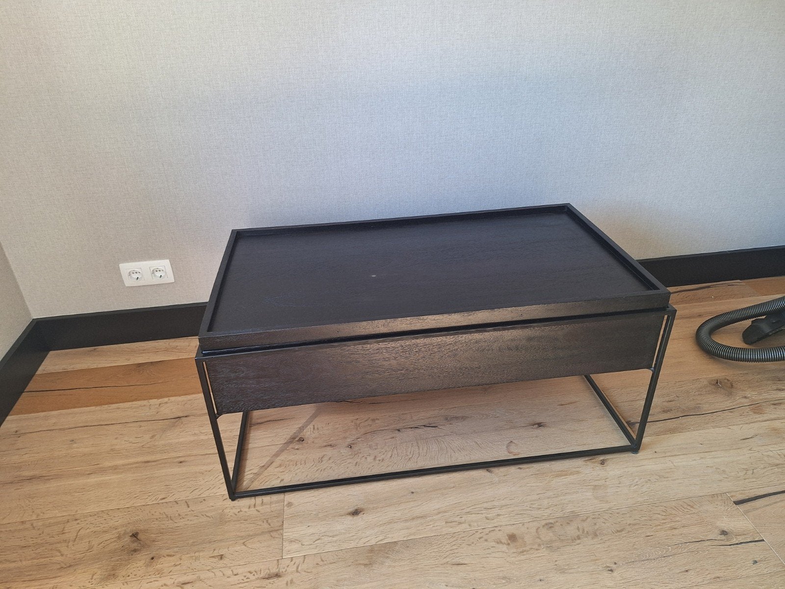 mangohouten salontafel, Ophalen, 100 tot 150 cm, 50 tot 100 cm, Zo goed als nieuw