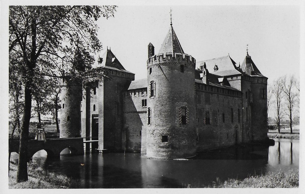Muiden het muiderslot oude ongelopen ansichtkaart ( 6509 ), Ophalen of Verzenden, 1980 tot heden, Gelopen