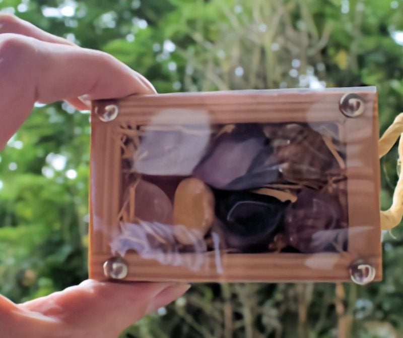 Doosje met zeven chakra-edelstenen edelsteen, Ophalen of Verzenden, Nieuw