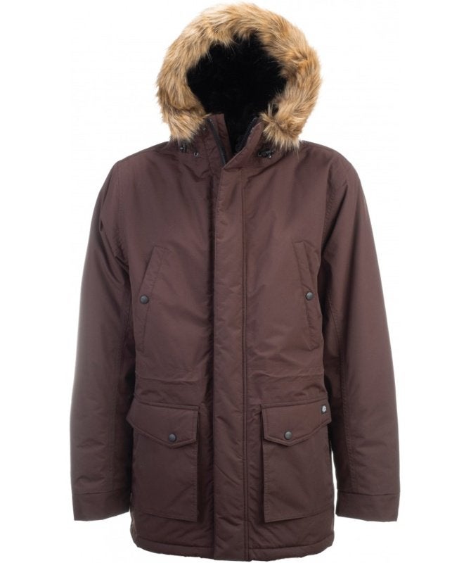 Dickies curtis jacket chocolate brown parka, Kleding | Heren, Nieuw, Ophalen of Verzenden, Dickies, Weg en land