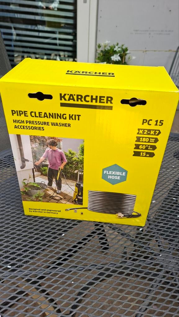Kärcher PC 15 Rioolreinigingsset, Tuin en Terras, Hogedrukreinigers, Ophalen of Verzenden, Zo goed als nieuw, Kärcher