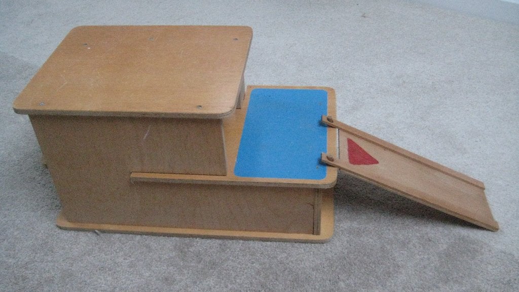 Houten speelgoed Garage (in uitzonderlijk goede staat), Ophalen, Gebruikt