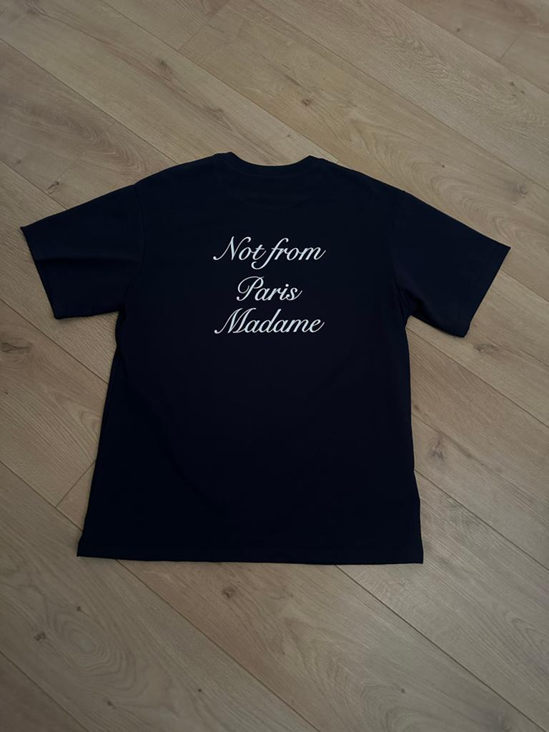 Not from paris madame t-shirt, Verzenden, Nieuw, Maat 52/54 (L), Zwart