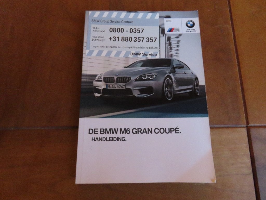 Instructieboek BMW M6 Gran Coupe 2016, zeer mooi!, Auto diversen, Ophalen of Verzenden
