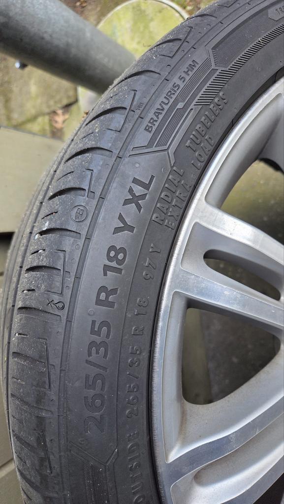 Mercedes-Benz E-Klasse W211 18 inch velgen met banden, Auto-onderdelen, Banden en Velgen, 18 inch, Gebruikt, 265 mm, Banden en Velgen