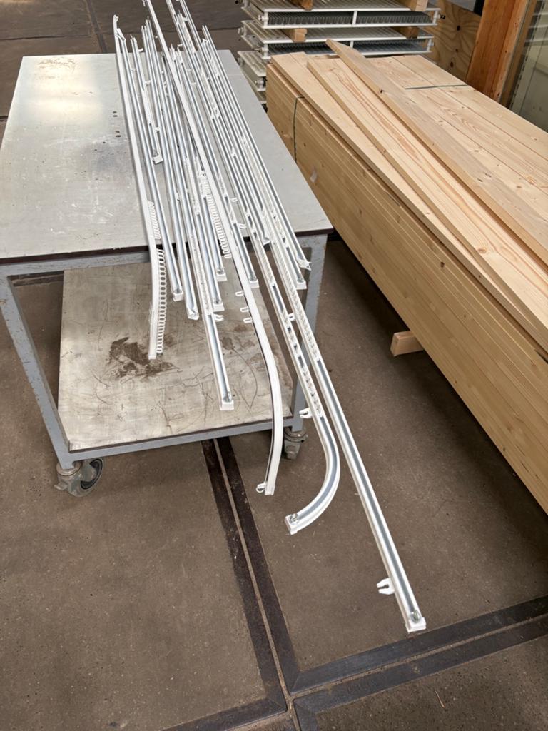 Gordijnrail, Ophalen, 200 cm of meer, ., Wit