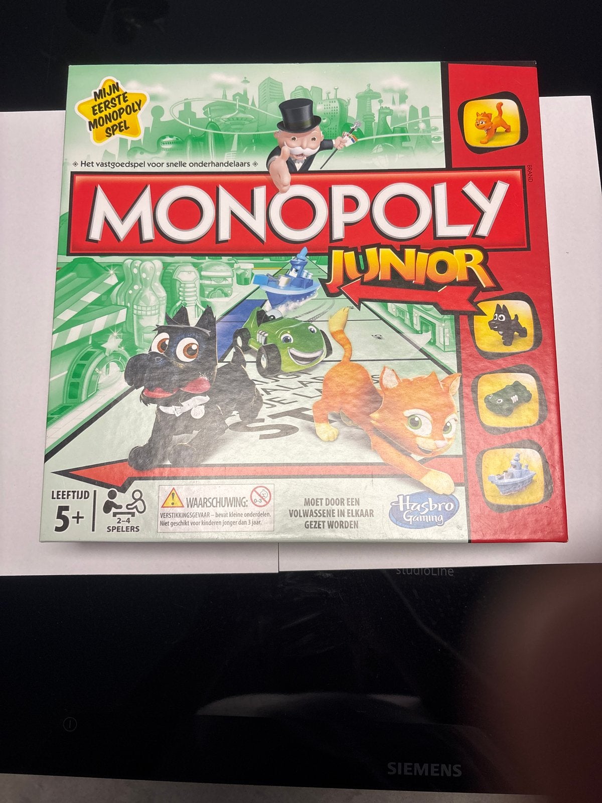 Monopoly Junior - Mijn Eerste Monopoly Spel (5+), Drie of vier spelers, Ophalen of Verzenden, Gebruikt