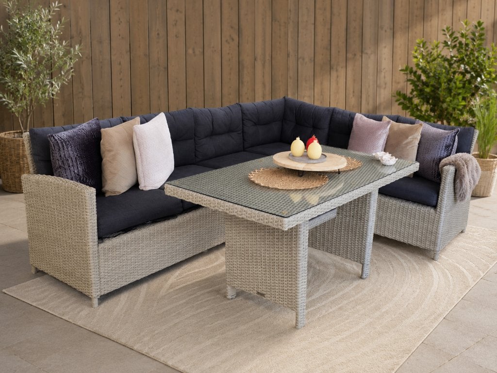 Loungeset Garden, Ophalen, Kunststof, Gebruikt, 6 zitplaatsen