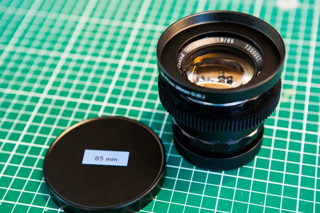 ASAHI super multi-coated Takumar 85mm f/1.8 + EF-adapter, Audio, Tv en Foto, Fotografie | Lenzen en Objectieven, 85 mm, Zo goed als nieuw