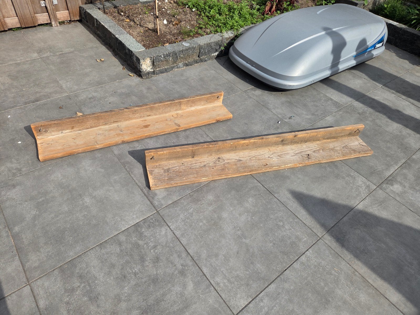 Gebruikte steigerhouten planken, Ophalen, Gebruikt