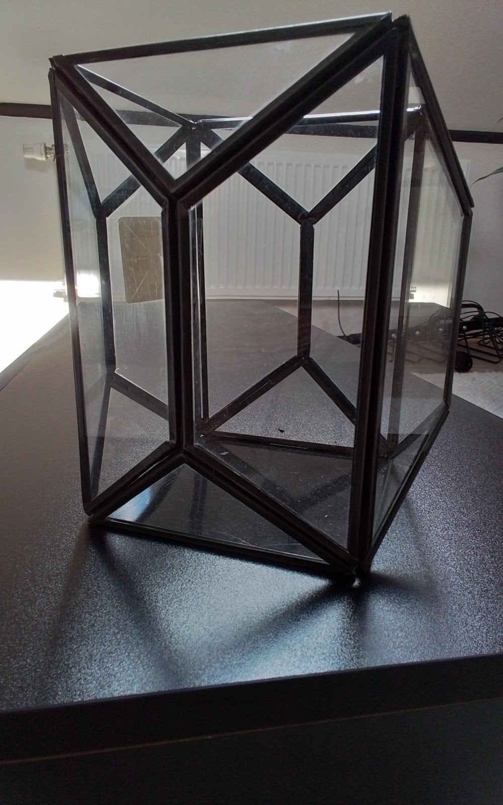 Geometrische "Lantaarn" - Modern Glas en Metaal, Ophalen of Verzenden, Nieuw
