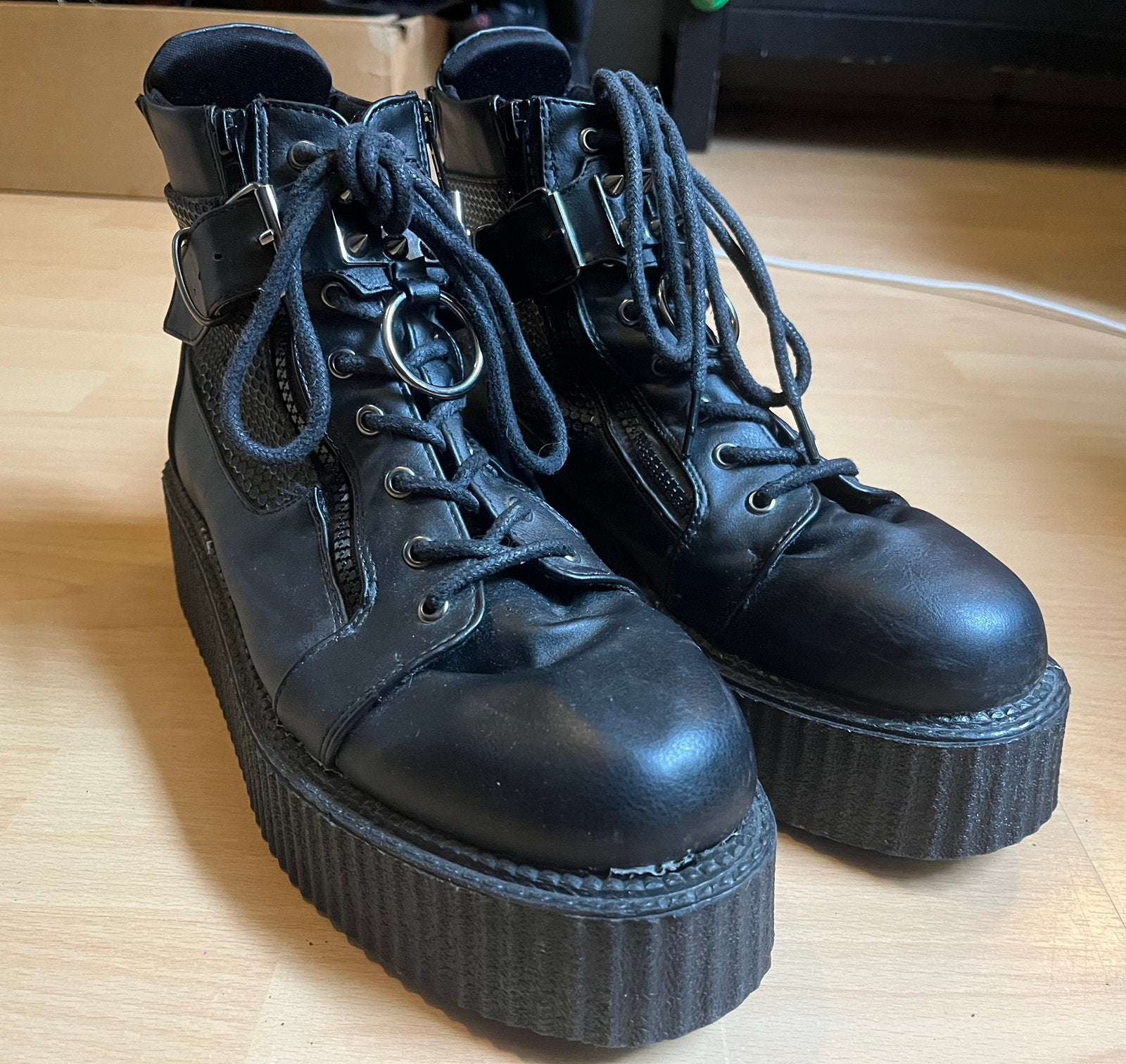 Demonia Creepers met doos, Kleding | Dames, Schoenen, Ophalen of Verzenden, Gedragen, Zwart