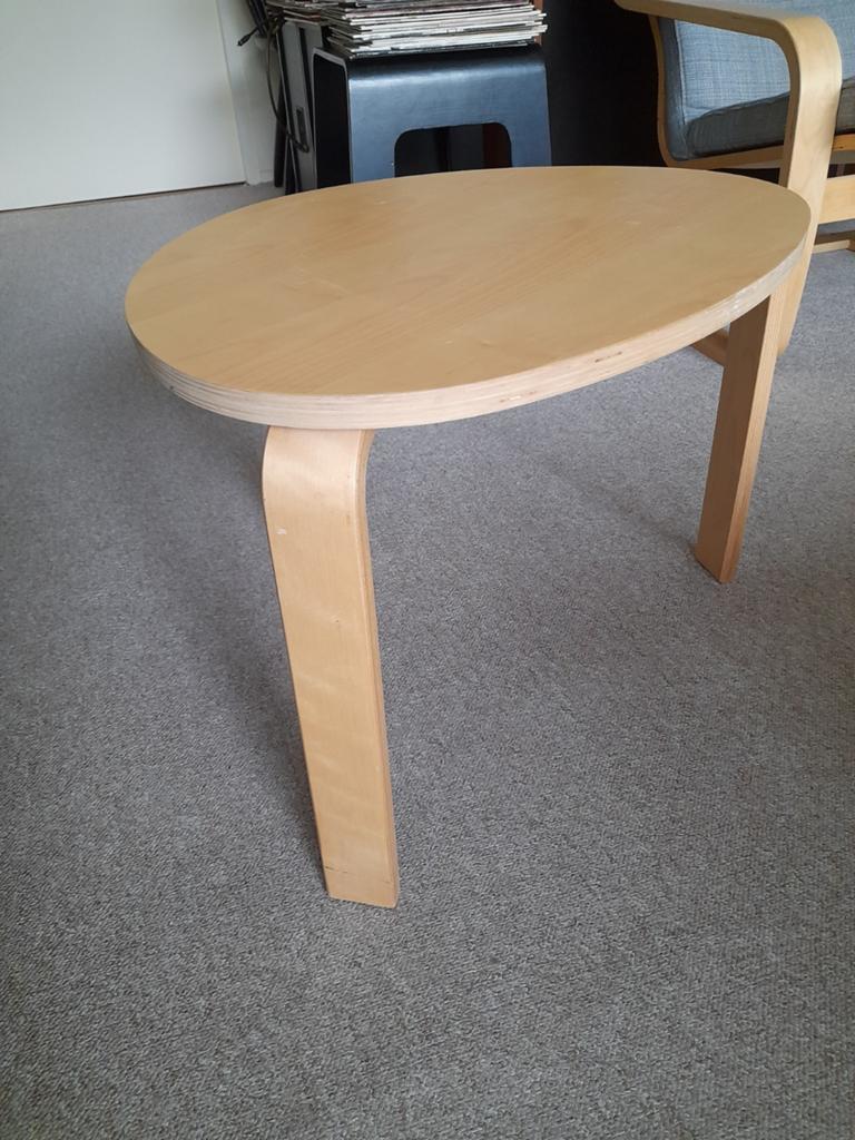 Tafeltje Svalsta Ikea plywood ikea - zeer nette staat, Ophalen, 50 tot 100 cm, Zo goed als nieuw, 25 tot 50 cm