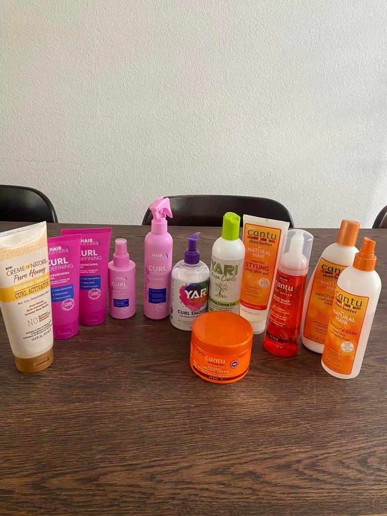 Curly Hair Method Haarproducten - Set van diverse merken, Ophalen of Verzenden, Zo goed als nieuw, Gel, Wax, Haarlak of Mousse