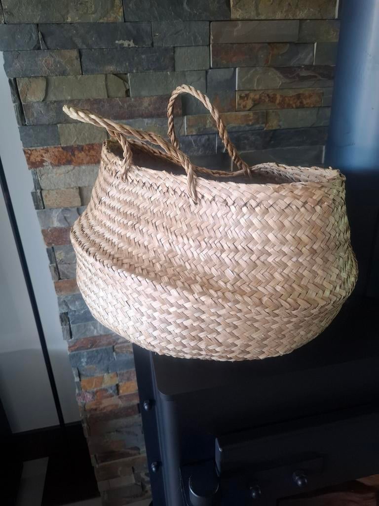 Mooie rieten mand met hengsels, Huis en Inrichting, Ophalen of Verzenden