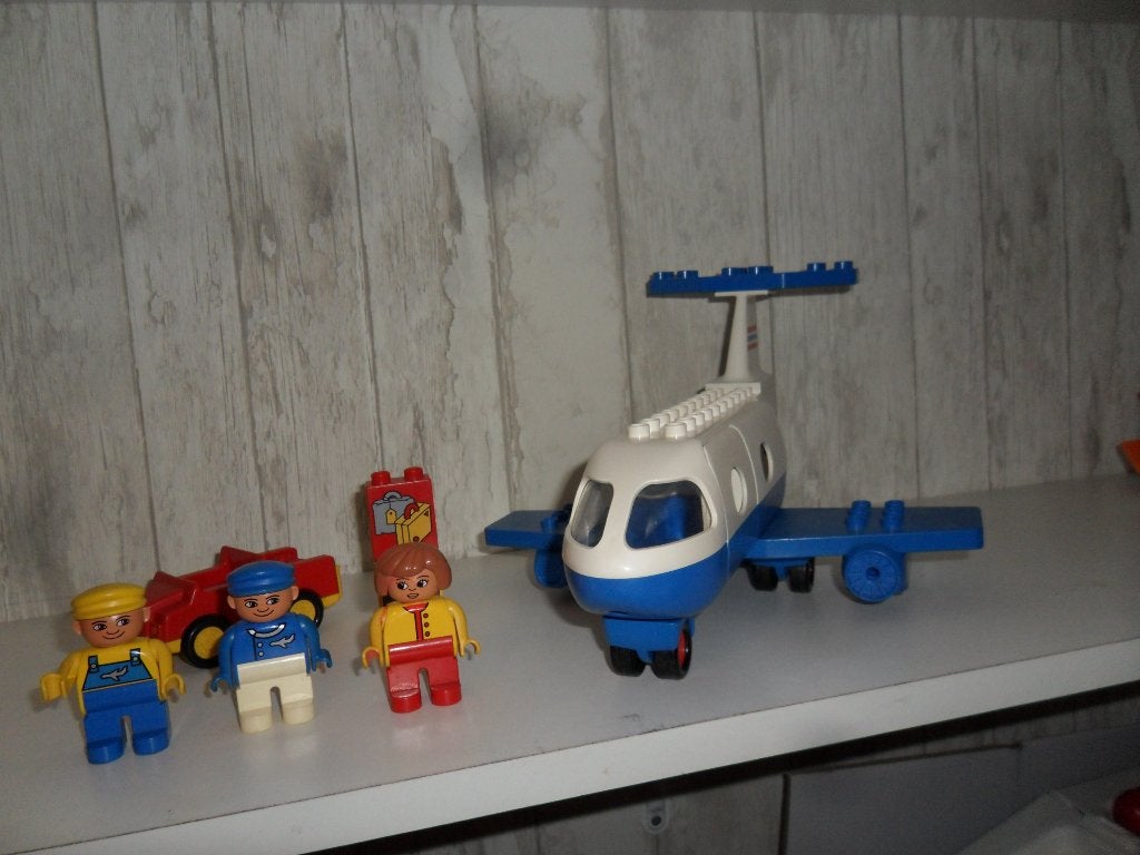 Vintage LEGO DUPLO Jetliner Set, Ophalen of Verzenden, Gebruikt, Duplo