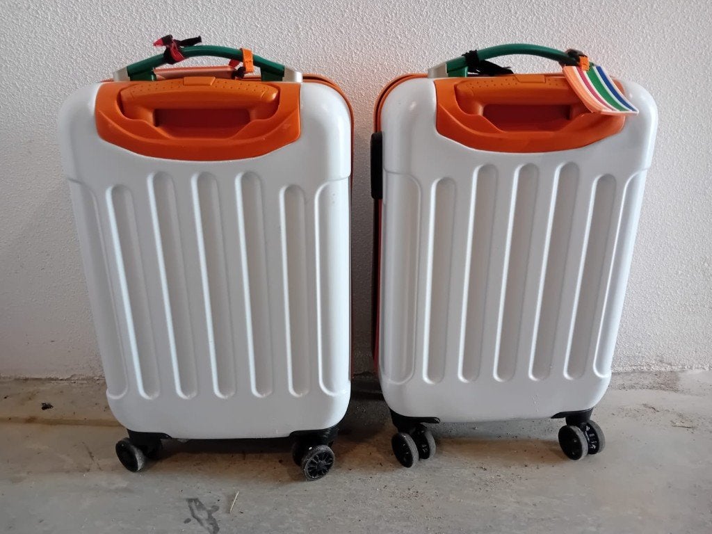Reiskoffers, 50 tot 60 cm, Hard kunststof, Zo goed als nieuw, 35 tot 45 cm
