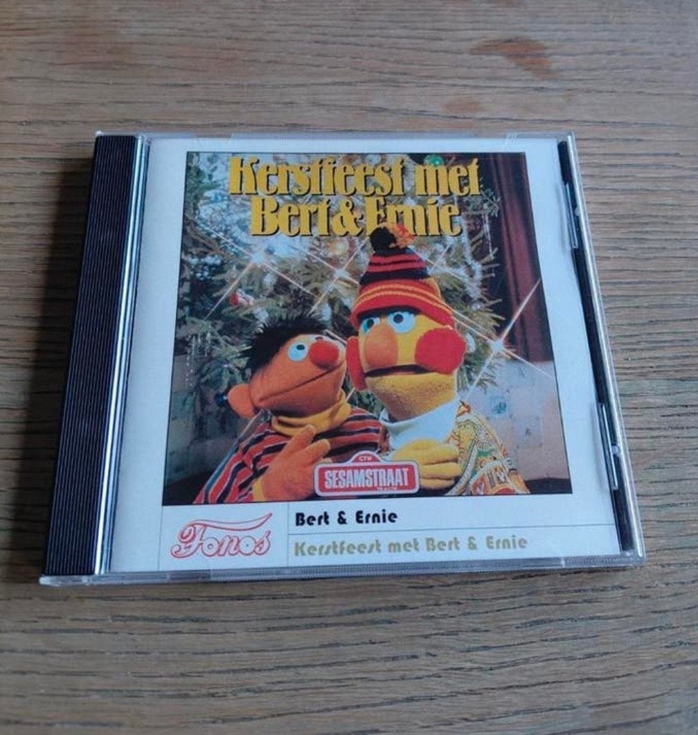 Kerstfeest met Bert en Ernie cd. Sesamstraat. 1984., Ophalen of Verzenden, Zo goed als nieuw, Verhaal of Sprookje, 6 tot 9 jaar