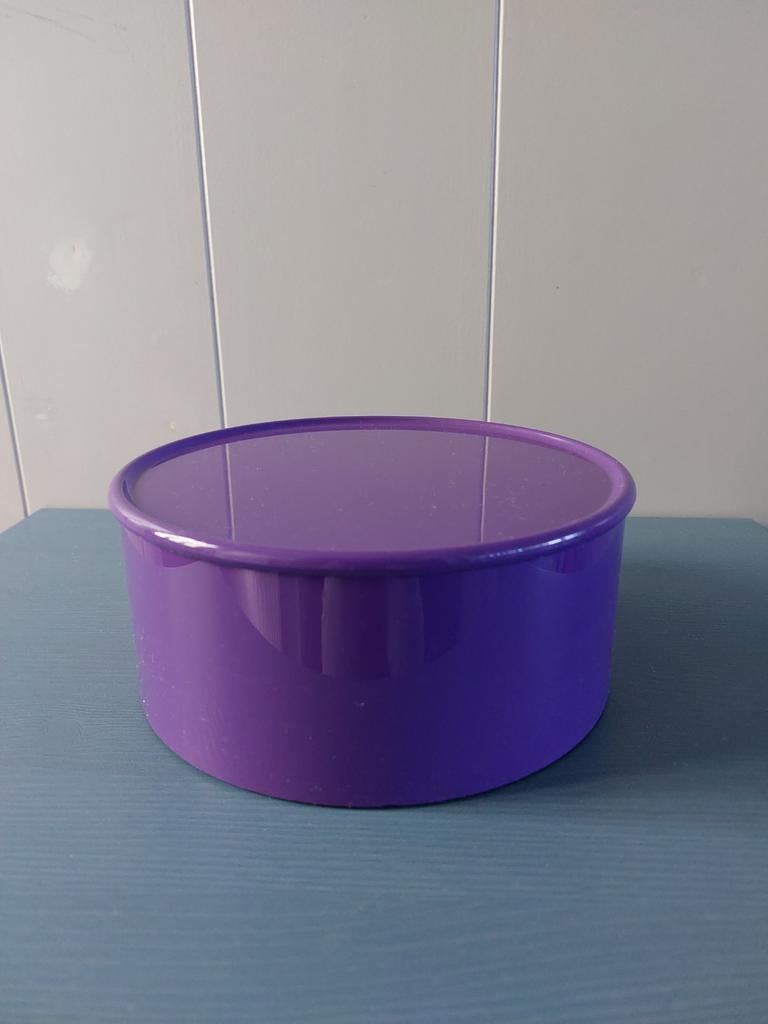 Vintage Mepal Koektrommel Paars Jaren 70, Ophalen of Verzenden, Huis en Inrichting