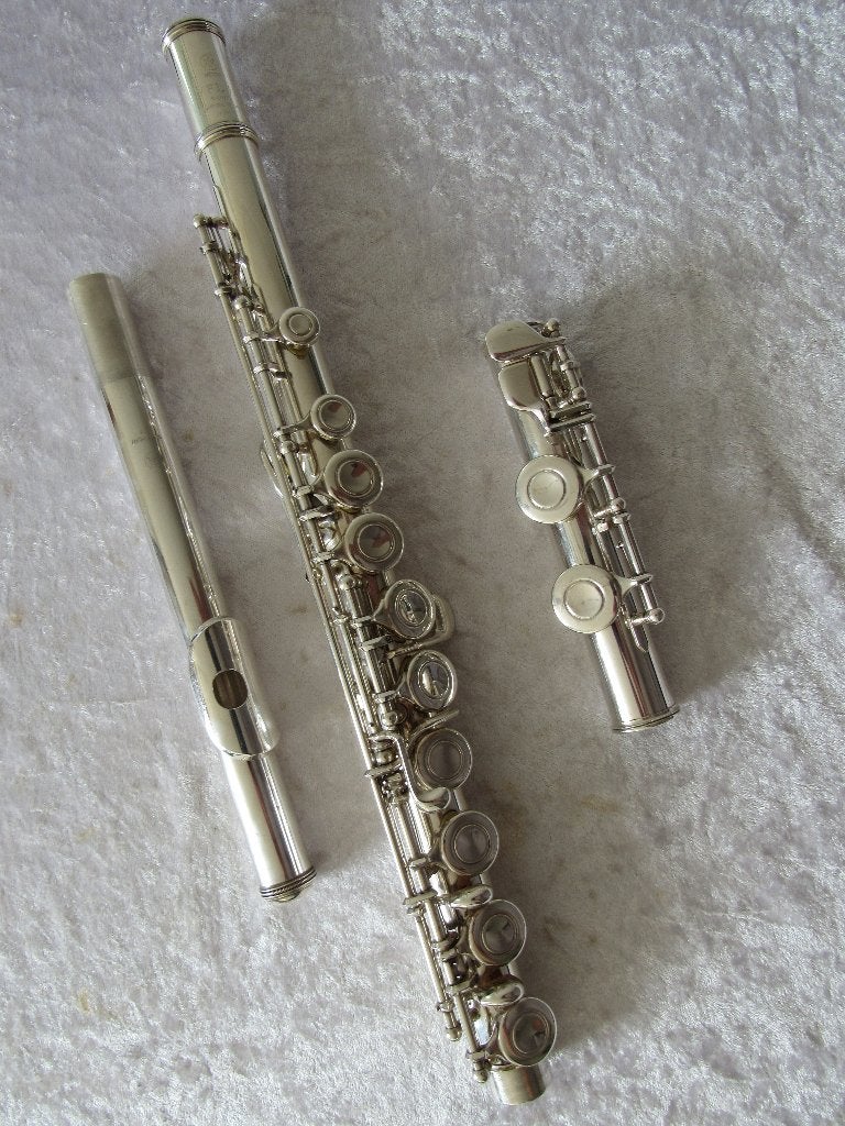 3 Yamaha dwarsfluiten, Gebruikt, -, Dwarsfluit, -