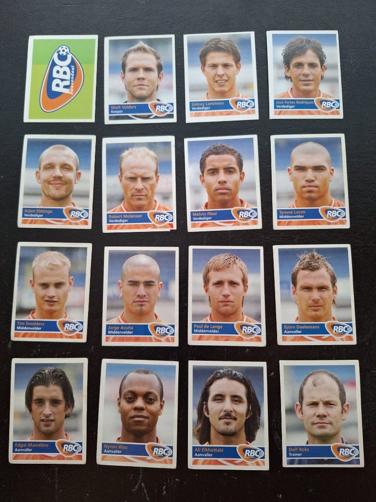 Complete set stickers RBC Roosendaal 2005/06, Ophalen of Verzenden, Zo goed als nieuw, Buitenlandse clubs, Poster, Plaatje of Sticker
