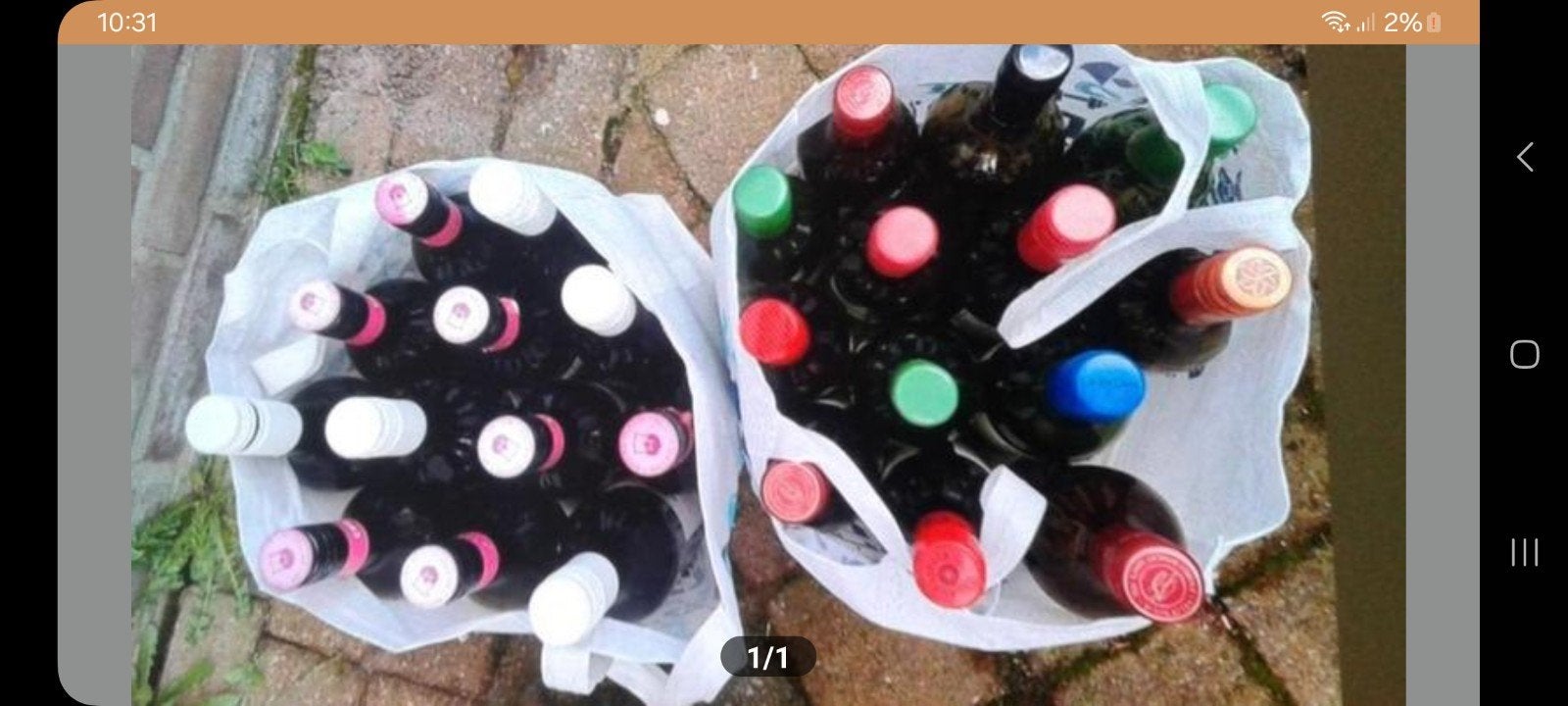 25 lege wijnflessen allerlei voor inmaak, Ophalen of Verzenden, Staal