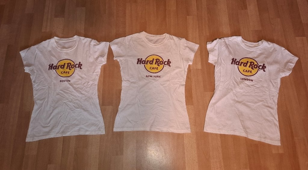 Hard Rock Cafe maat S, Wit, Ophalen of Verzenden, Korte mouw, Maat 36 (S)