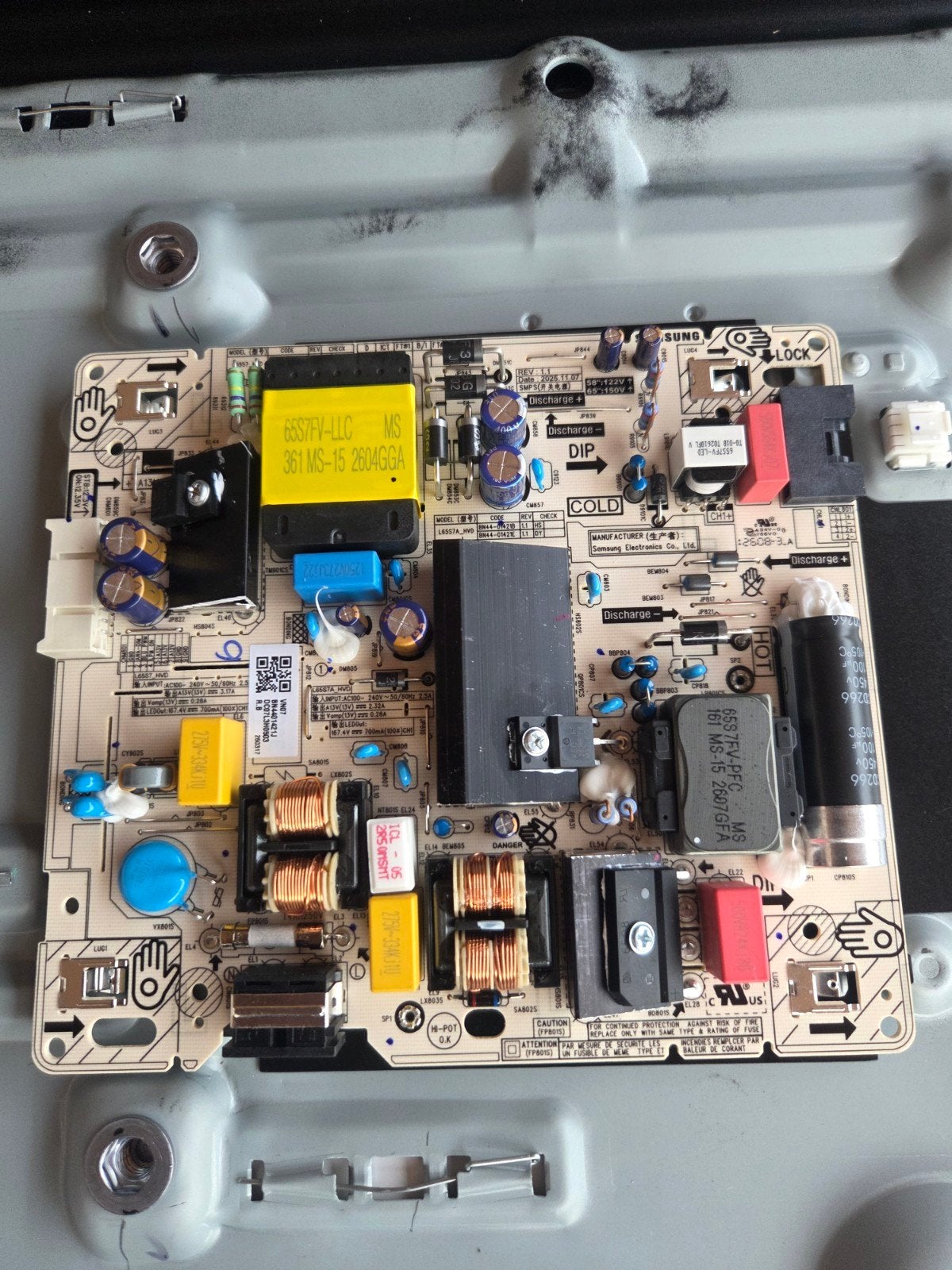 voedingsbord Samsung tv, Ophalen