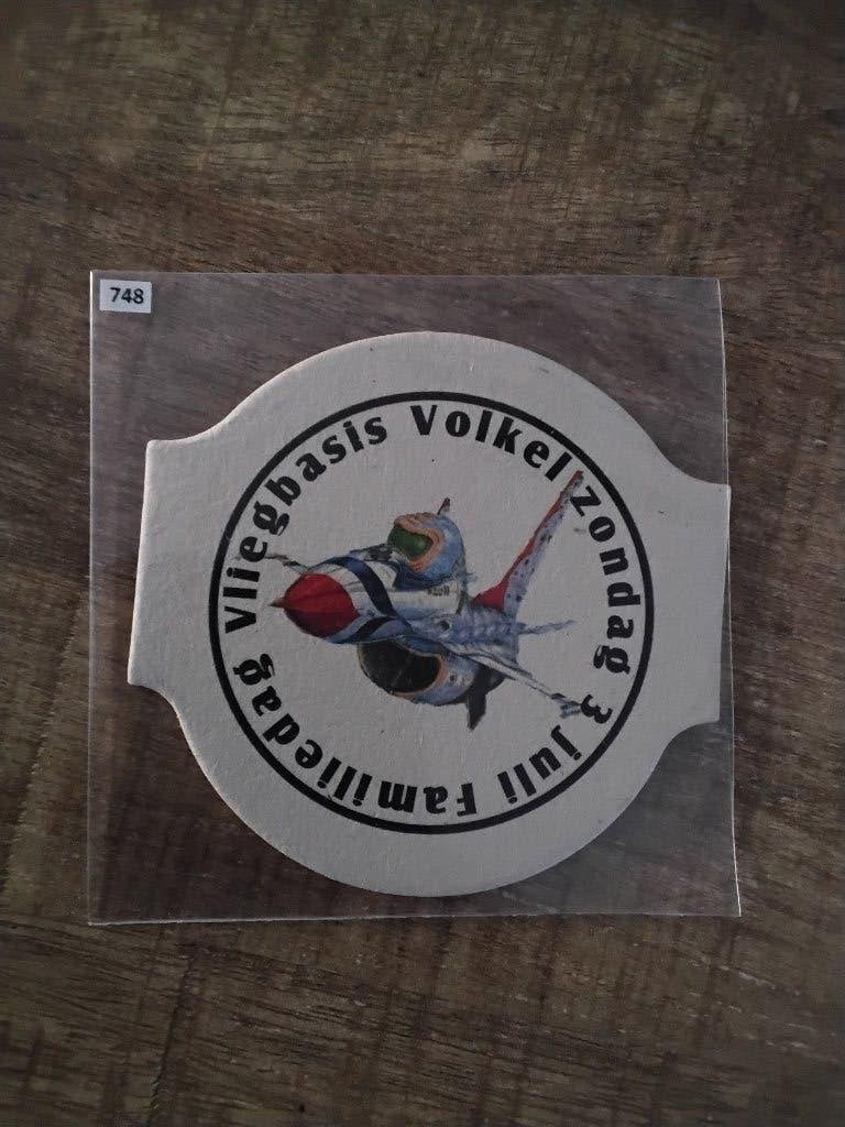 Grolsch bier viltje luchtmacht volkel, Ophalen of Verzenden, Nieuw, Viltje(s), Grolsch