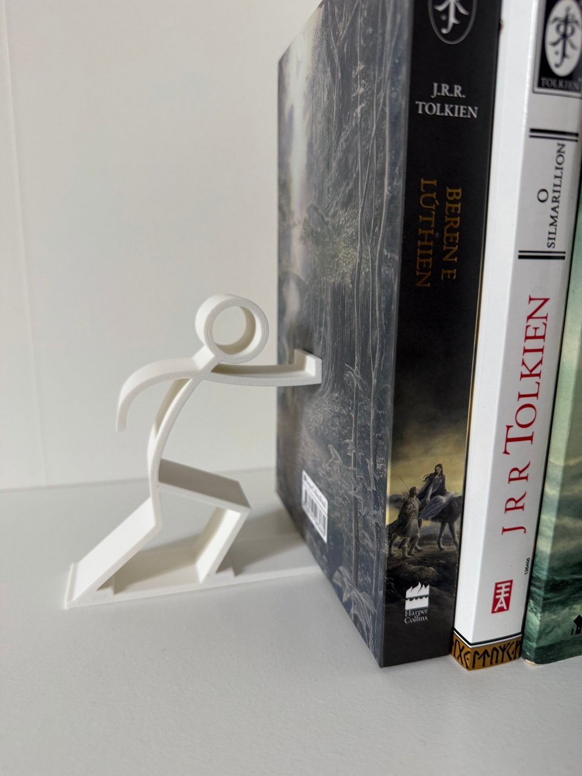 Grappige boekensteun 'Man duwt boek' - Nieuw, Ophalen, Nieuw, Kunststof, Modern