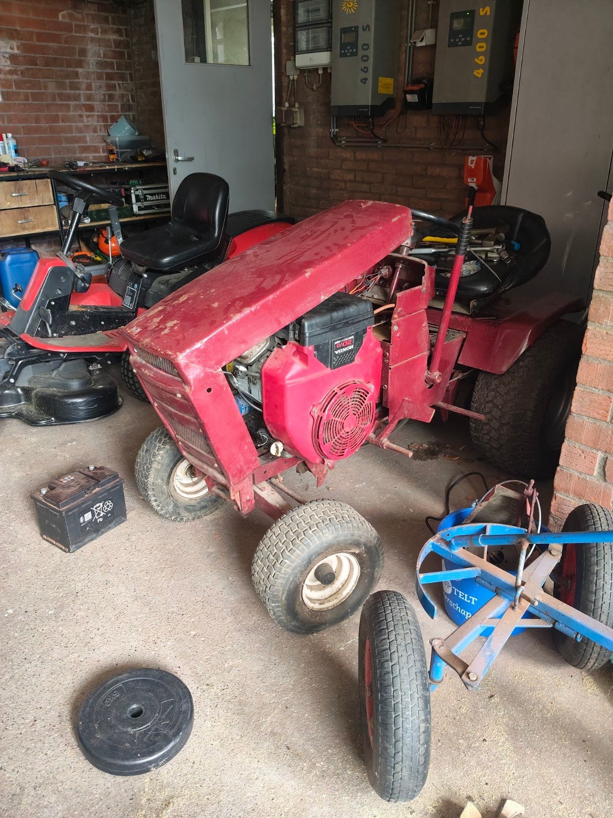 gezocht wheel horse zitmaaier, Ophalen of Verzenden, Gebruikt, Benzine-grasmaaier, Honda