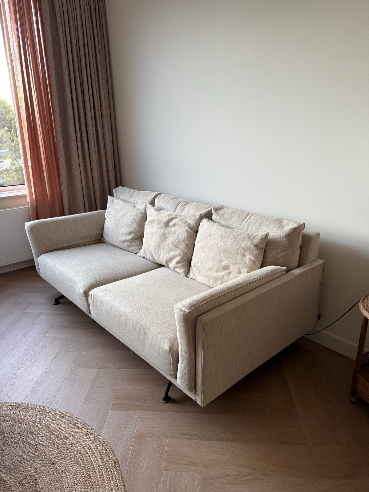 Passe Partout bank beige, Ophalen, Gebruikt, 150 tot 200 cm, Driepersoons