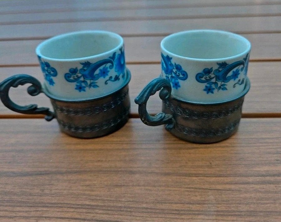 Vintage Weidmann porseleinen espressokopjes, Ophalen of Verzenden