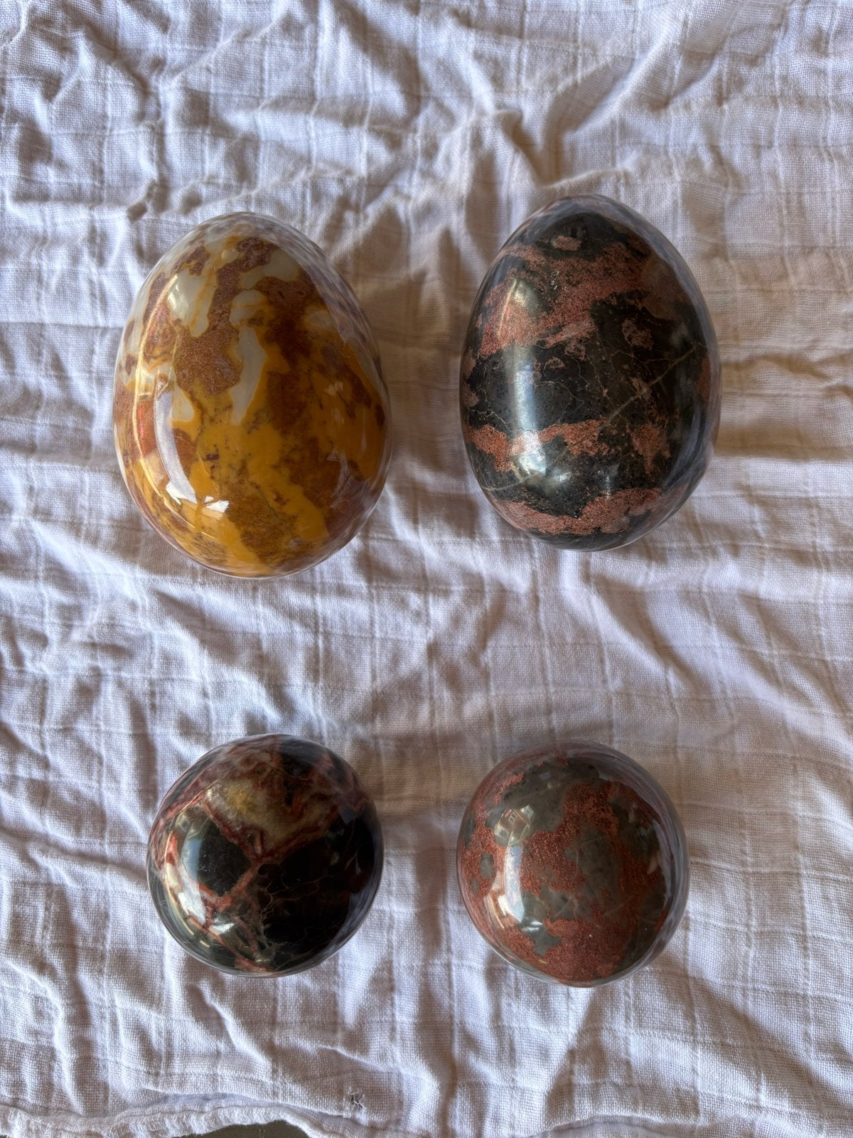 Decoratieve Mineralen: Eieren en Bollen, Verzamelen, Mineralen en Fossielen, Ophalen of Verzenden, Mineraal