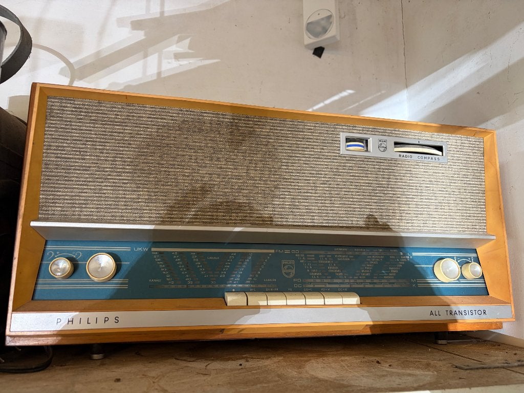 Philips Radio Compass All Transistor, Ophalen, Gebruikt, Transistorradio