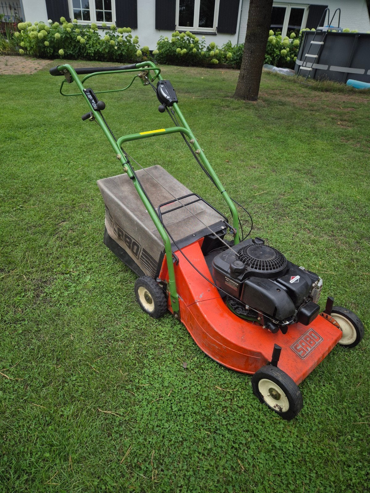 Sabo 52cm Pro 7pk benzinemaaier, Tuin en Terras, Grasmaaiers, Cirkelmaaier, Gebruikt, 50 cm of meer, Ophalen