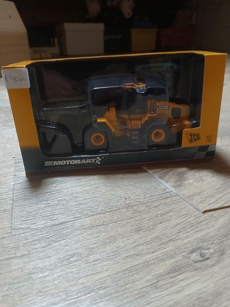 JCB wiellader model 1:50, Nieuw, Ophalen of Verzenden, Hijskraan, Tractor of Landbouw