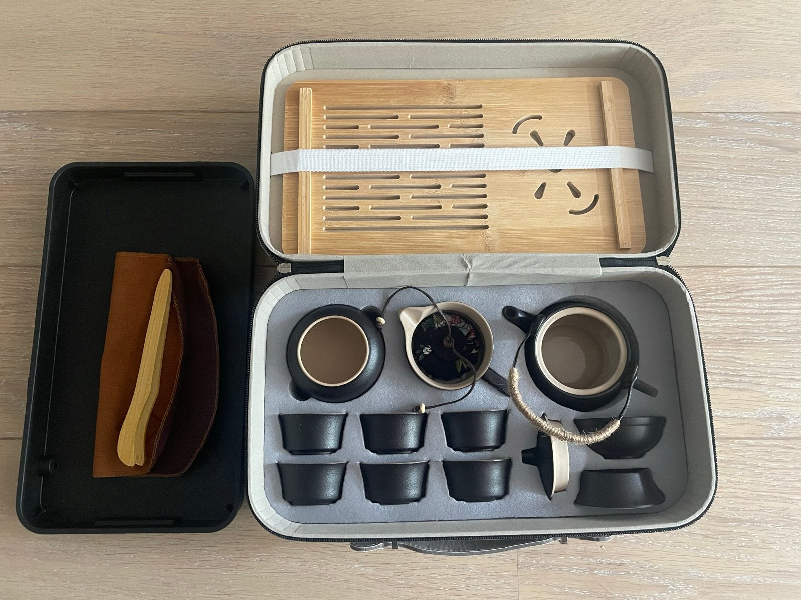 TAILIKANG Japans theeservies, 14-delig Gongfu theepotset, Huis en Inrichting, Keuken | Servies, Aziatisch, Overige merken, Keramiek
