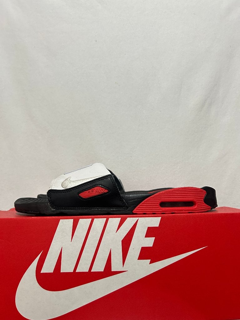 ALS NIEUW! Maat 46 - Nike Air Max 90 Slide Black Chile Red