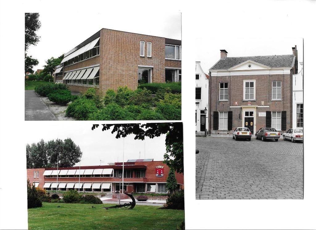 goedereede  3x  ouddorp  oud en nieuw, 1960 tot 1980, Verzenden, Foto, Zo goed als nieuw