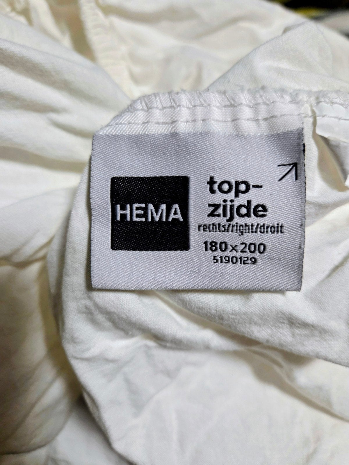 te koop 2 persoons hoeslaken., Katoen, Tweepersoons, Ophalen of Verzenden, Zo goed als nieuw