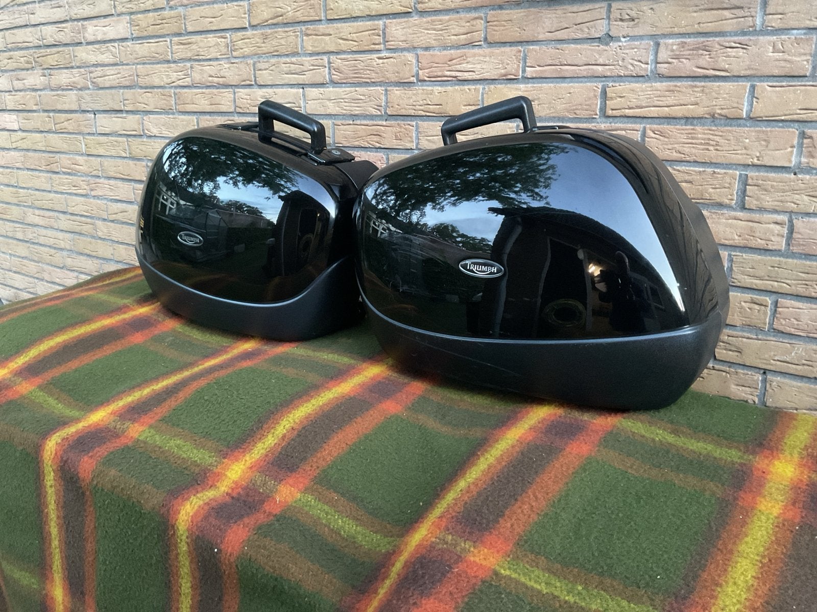 Originele Triumph Kofferset voor 955i, Ophalen, Gebruikt
