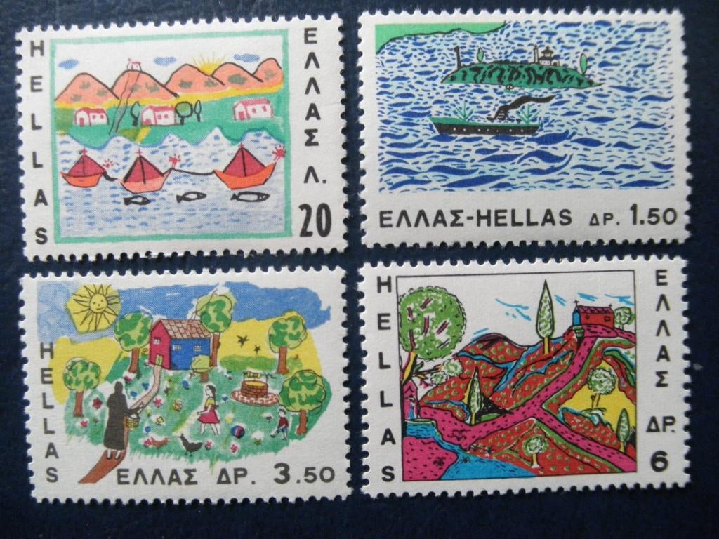 Postzegels Griekenland 1967 dag v/h kind cw. € 1,30 postfris, Ophalen of Verzenden, Griekenland, Postfris