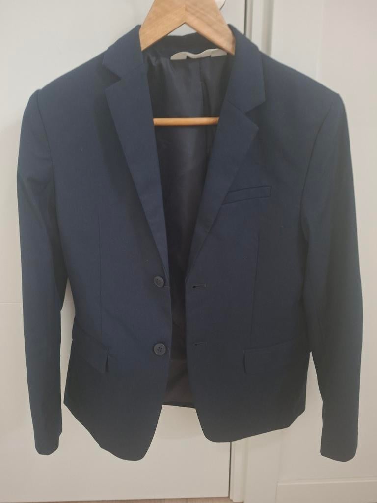 H&M Donkerblauw Colbert Maat 152 (11-12 jaar), Kinderen en Baby's, Ophalen of Verzenden, Zo goed als nieuw