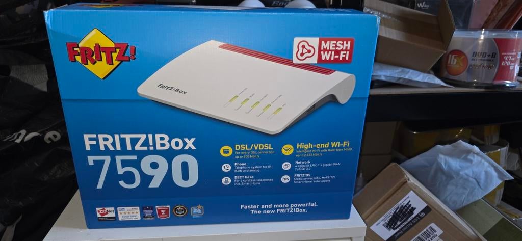 FRITZ!Box 7590 DSL/VDSL Router met Mesh Wi-Fi, Ophalen of Verzenden, Nieuw, Router, FRITZ!Box