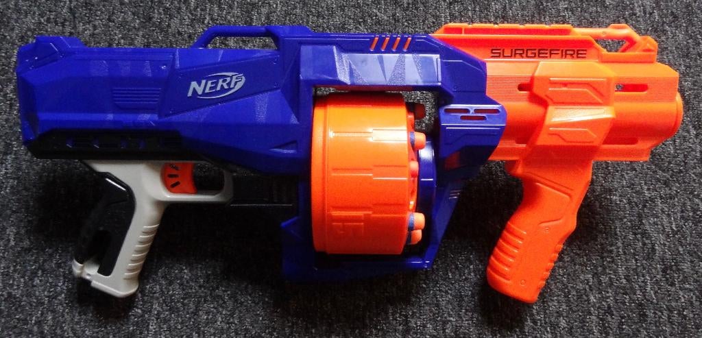 Nerf n-strike surgefire, Ophalen of Verzenden, Zo goed als nieuw