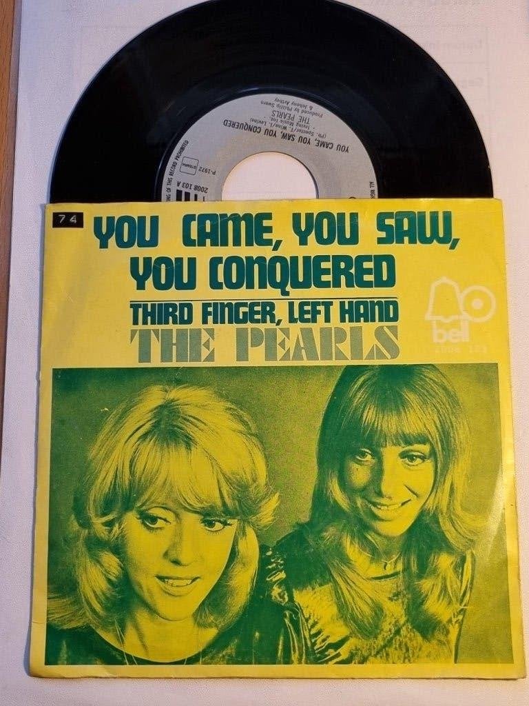 single The Pearls YOU CAME, YOU SAW, YOU CONQUERED uit 1973, Gebruikt, 7 inch, Ophalen of Verzenden, Pop