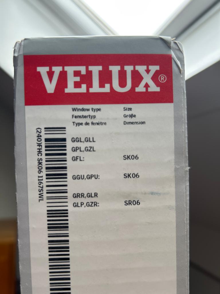 Velux Plisségordijn warm oranje SK06 - Nieuw in doos, 100 tot 150 cm, Nieuw, Rood, 50 tot 100 cm