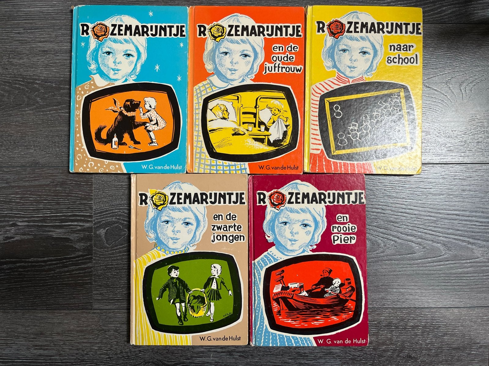 W.G. van de Hulst - Rozemarijntje serie (5 boeken), Boeken, Ophalen of Verzenden, Gelezen, Fictie algemeen