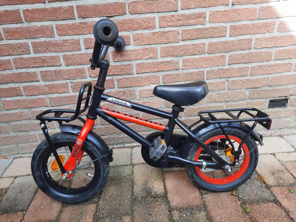 Loekie Kinderfiets 12 inch, Ophalen, Gebruikt, 14 inch of minder, Loekie Xplorer